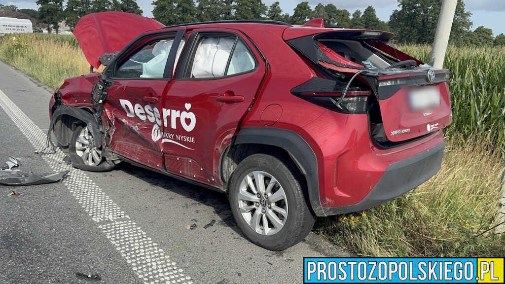 wypadk na bwodnicy opola, sprawca wypadku agresywny, sprawa wypadku skuty przez policje, sprawca wypadku pobił ratowników, wypadek w opolu, sprawca skuty przez policję,