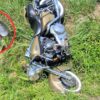 Wypadek na DK45 w Malerzowicach Wielkich. Motocyklista trafił do szpitala
