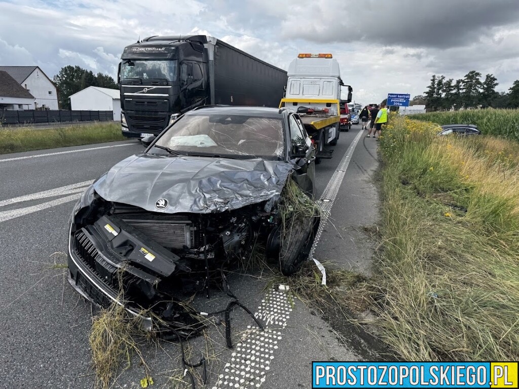 wypadk na bwodnicy opola, sprawca wypadku agresywny, sprawa wypadku skuty przez policje, sprawca wypadku pobił ratowników, wypadek w opolu, sprawca skuty przez policję,