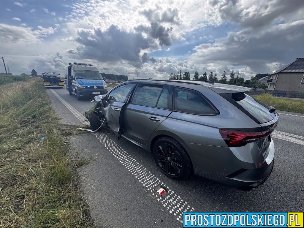 wypadk na bwodnicy opola, sprawca wypadku agresywny, sprawa wypadku skuty przez policje, sprawca wypadku pobił ratowników, wypadek w opolu, sprawca skuty przez policję,