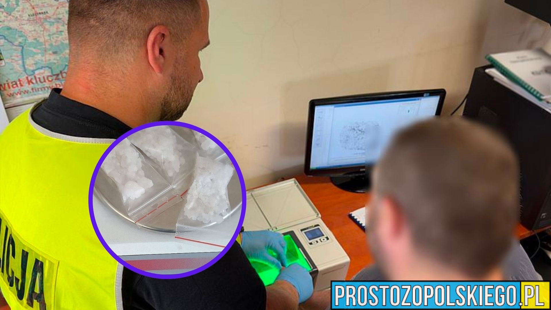 39-latek zatrzymany z narkotykami. Policjanci z Olesna zabezpieczyli ponad 50 gramów substancji