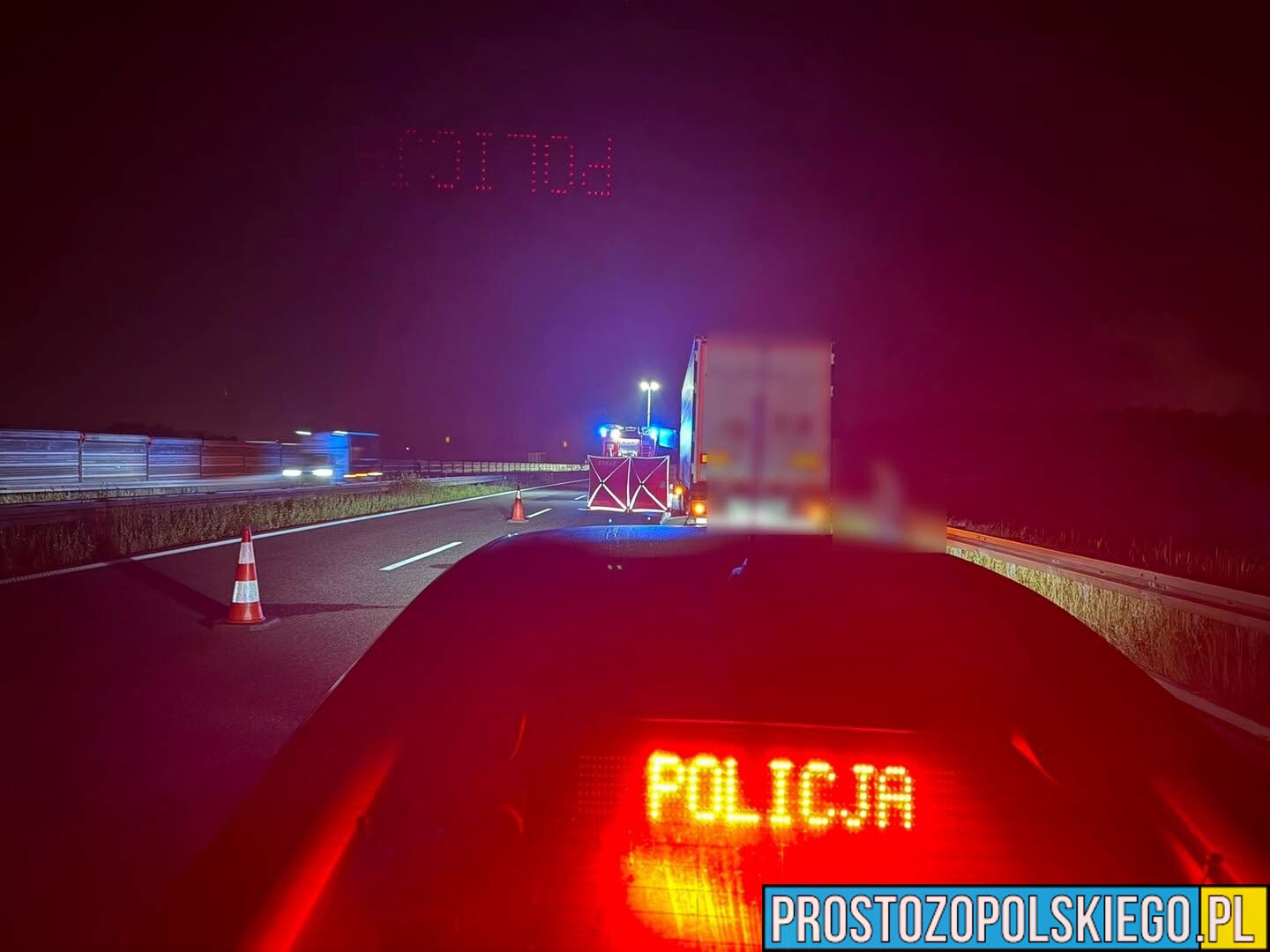 Śmiertelny wypadek na autostradzie A4. Policja szuka świadków i kierowcy, który odjechał z miejsca tragedii