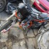 Wypadek w gminie Pokój. Motocykl crossowy zderzył się z quadem na leśnej drodze