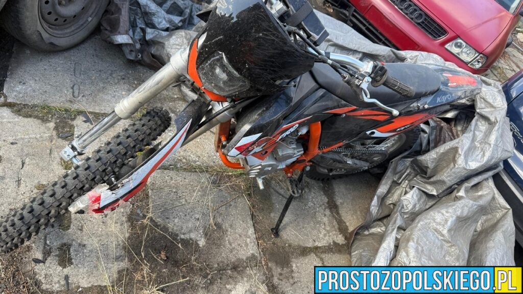 Wypadek w gminie Pokój. Motocykl crossowy zderzył się z quadem na leśnej drodze