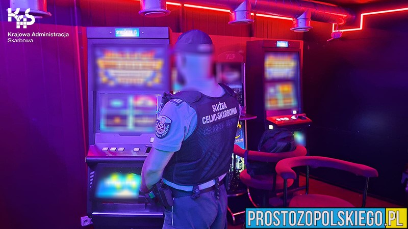 KAS zlikwidowała sześć nielegalnych salonów gier w regionie. Zabezpieczono 19 automatów i ponad 20 tys. zł
