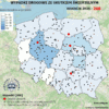 268 śmiertelnych wypadków podczas wakacji. Policja pokazuje mapę tragedii na polskich drogach