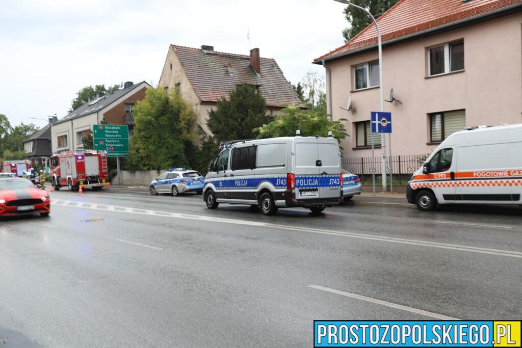 granat moździerzowy w&nbsp;przzedszklu, granat w&nbsp;przedszkolu, ewakuacja przedszkola, ewakuacja mieszkańców, saperzy z&nbsp;brzegu, akcja saperów w&nbsp;Opolu, 