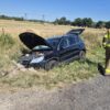 Zderzenie dwóch samochodów w Ligocie Tułowickiej. Jedno auto wylądowało w rowie