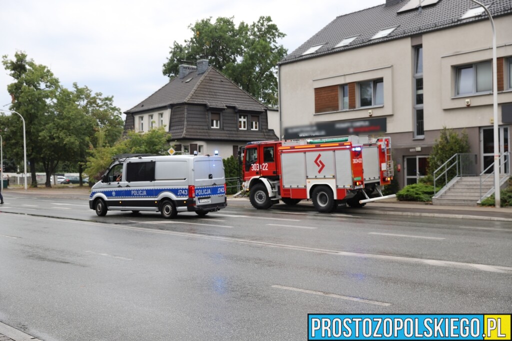 granat moździerzowy w&nbsp;przzedszklu, granat w&nbsp;przedszkolu, ewakuacja przedszkola, ewakuacja mieszkańców, saperzy z&nbsp;brzegu, akcja saperów w&nbsp;Opolu, 
