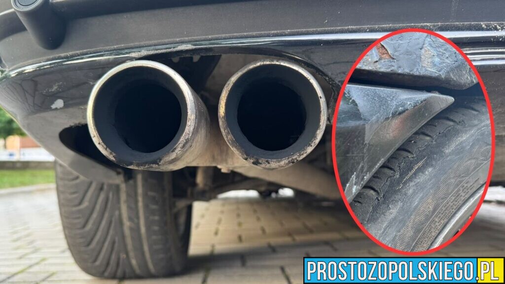 BMW z oponami wystającymi drutami wyjechało na drogę. 20-latek dostał 2000 zł mandatu