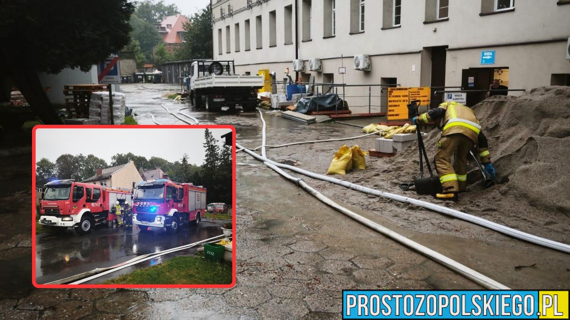 Burze nad Opolszczyzną. 88 interwencji strażaków, najwięcej w powiecie nyskim