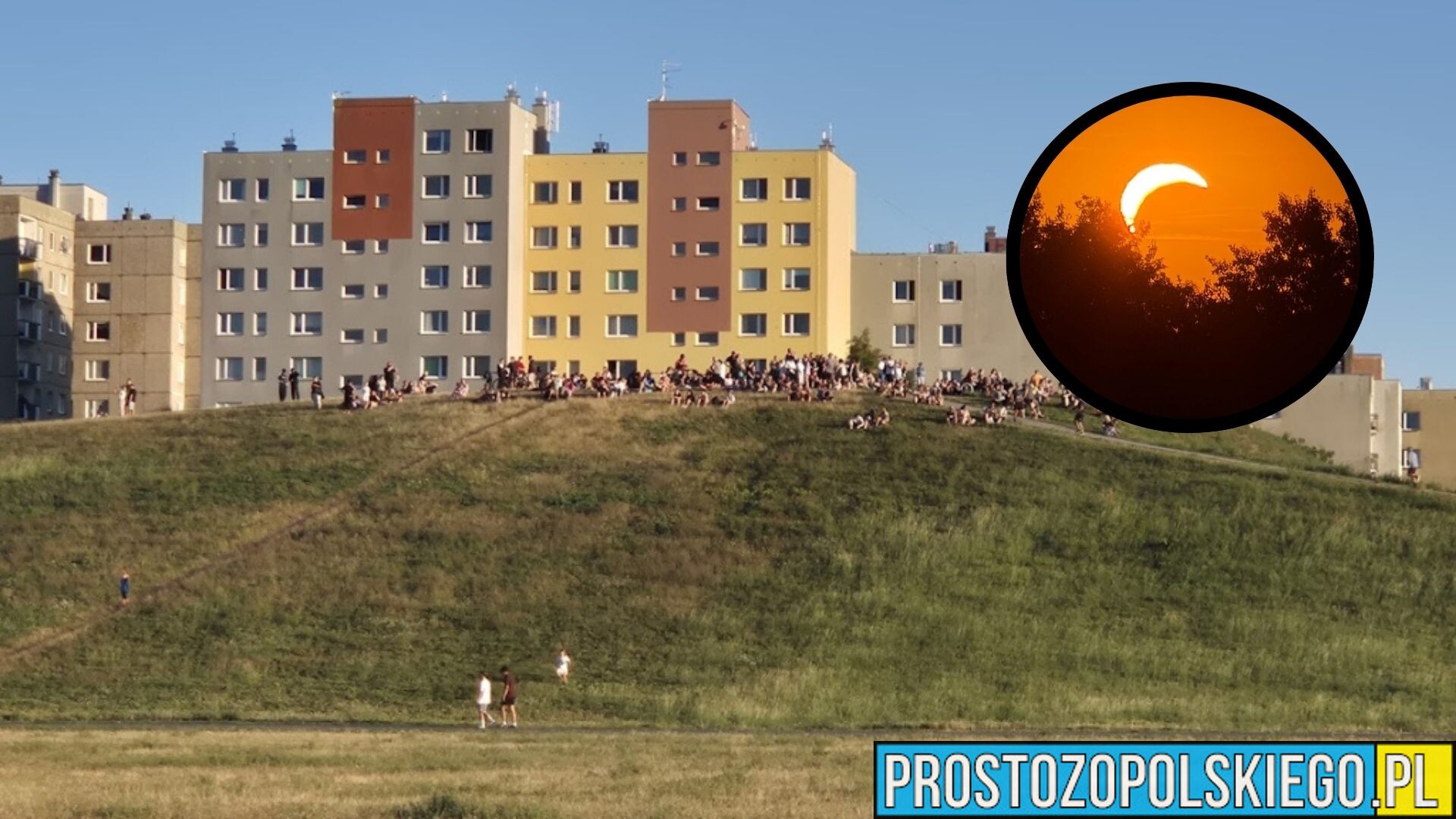Tłumy mieszkańców Opola oglądały zaćmienie Słońca. Wyjątkowe widowisko nad miastem
