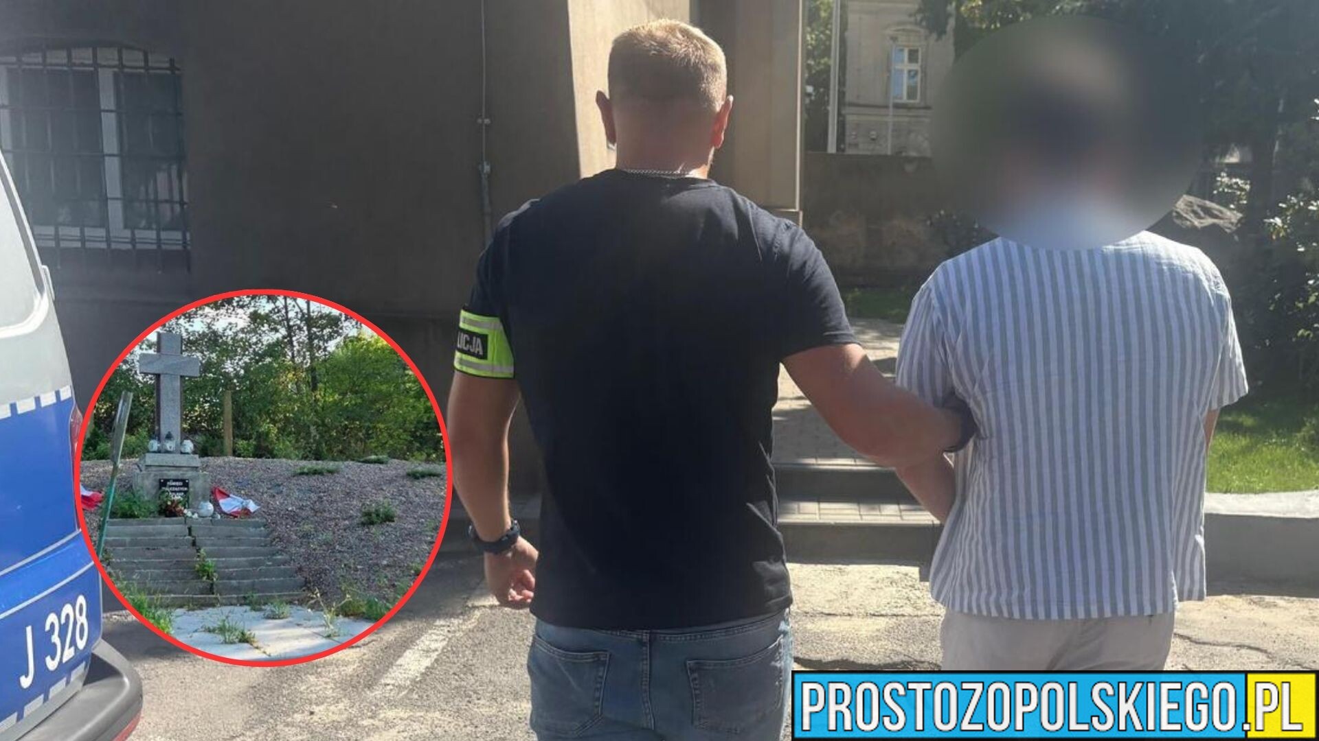 Znieważał pomnik, usuwał polskie flagi, a potem spalił dowody. 25-latek zatrzymany