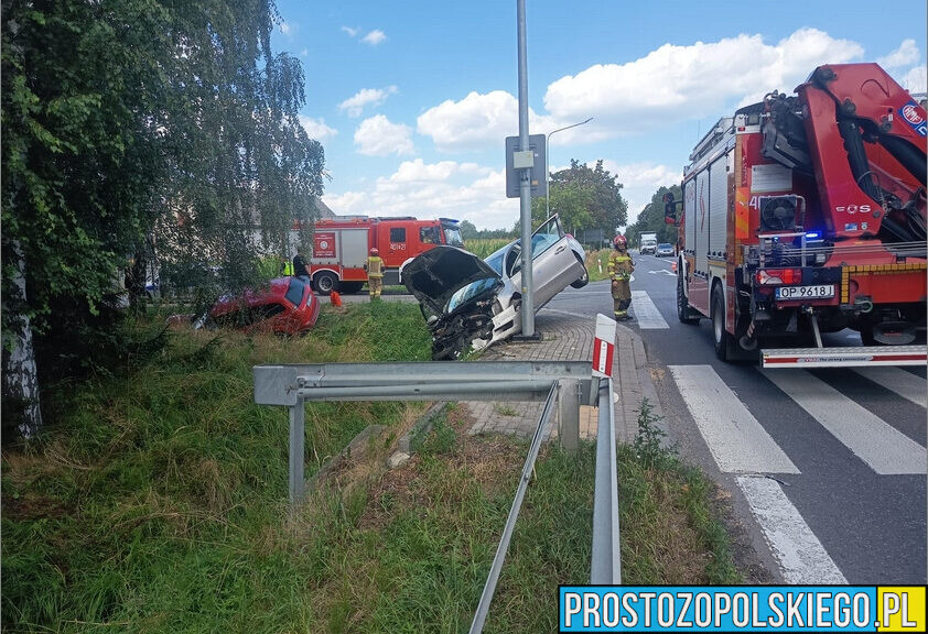 Dwa samochody wypadły z drogi na DK94. Jedna osoba trafiła do szpitala