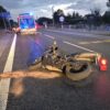Wypadek motocyklisty na DK45! Na miejscu kilka zastępów straży pożarnej, ratownicy medyczni i policja