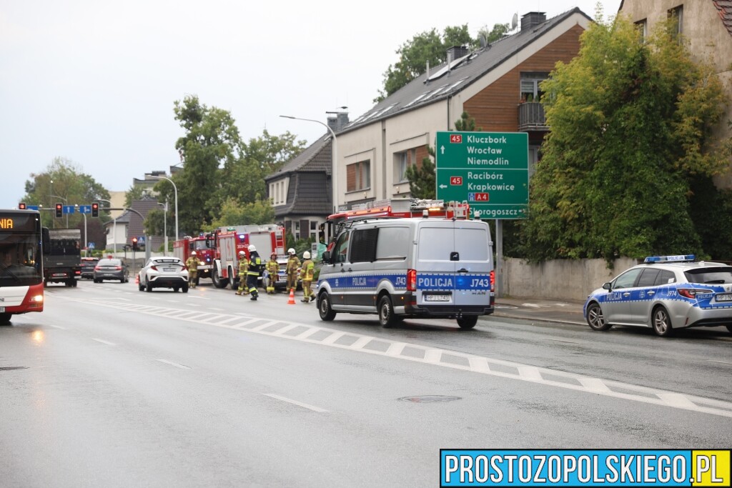 granat moździerzowy w&nbsp;przzedszklu, granat w&nbsp;przedszkolu, ewakuacja przedszkola, ewakuacja mieszkańców, saperzy z&nbsp;brzegu, akcja saperów w&nbsp;Opolu, 