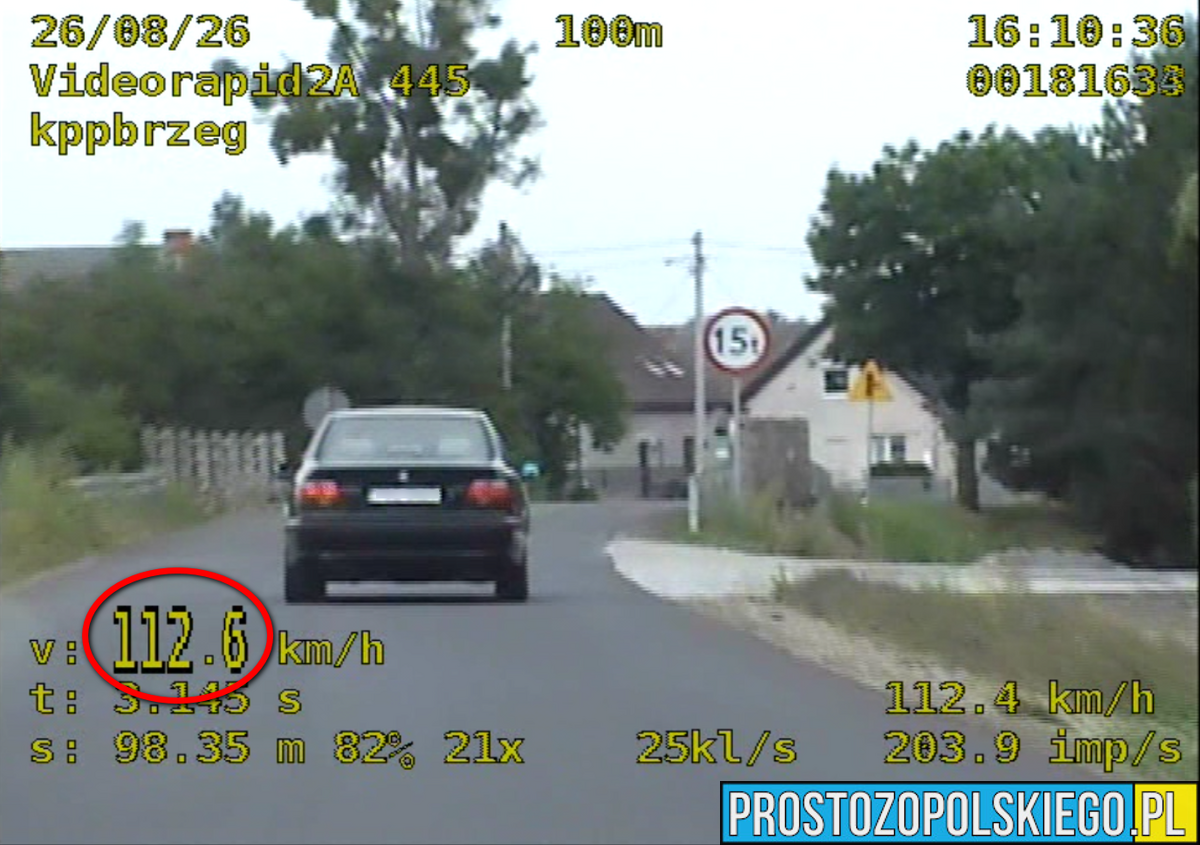 Trzech kierowców straciło prawa jazdy. Jeden pędził BMW aż 133 km/h i chciał się „pościgać po wiejskich drogach”