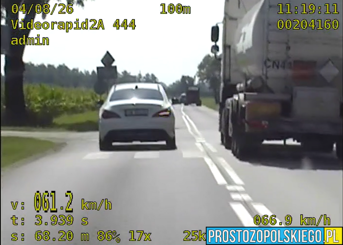 8-latka szalała mercedesem. Wyprzedzała na przejściu dla pieszych i skrzyżowaniu