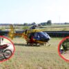 Czołowe zderzenie dwóch crossów w Chrząszczycach. 15-latek i 26-latek trafili do szpitali
