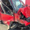 Mocno rozbite Iveco na A4. Kierowca może mówić o ogromnym szczęściu
