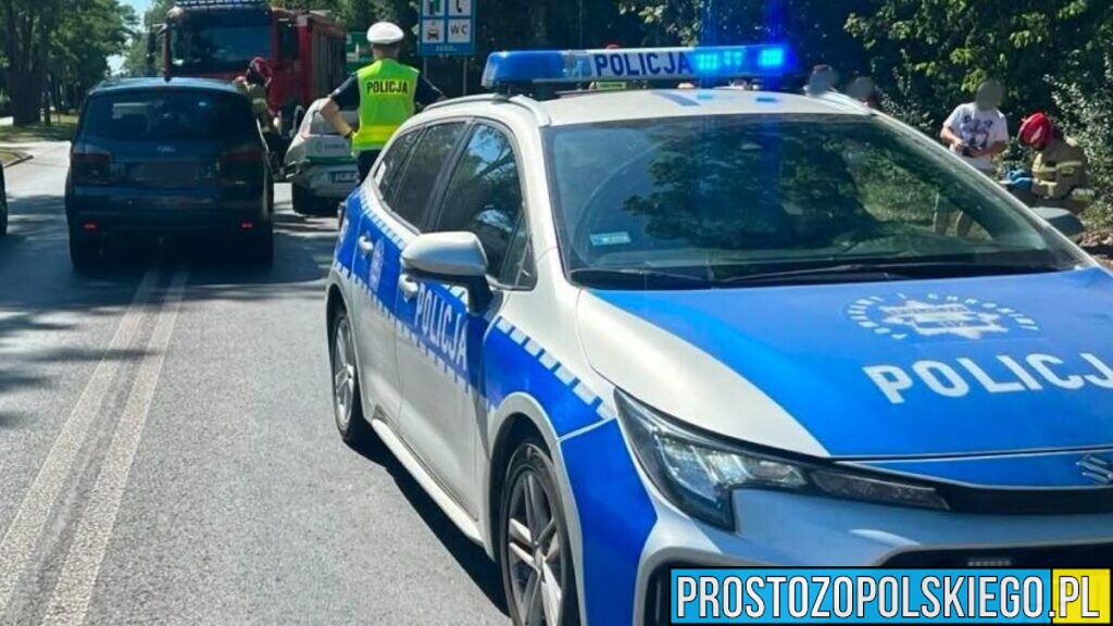 Zdarzenie drogowe w Kędzierzynie-Koźlu. Ruch odbywa się wahadłowo