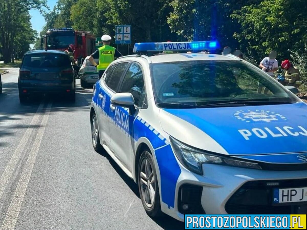 Zdarzenie drogowe w Kędzierzynie-Koźlu. Ruch odbywa się wahadłowo