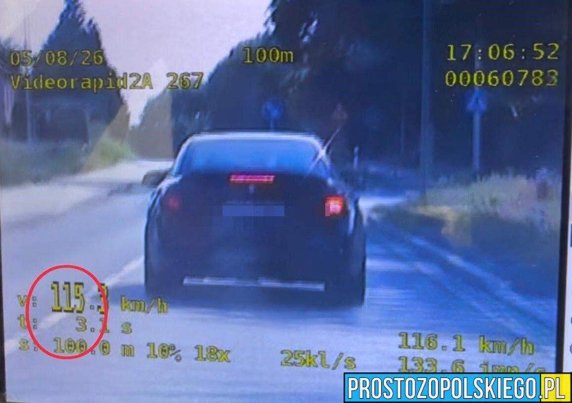 19-latka pędziła BMW 115 km/h w terenie zabudowanym. Nie wiedziała, kto jedzie za nią