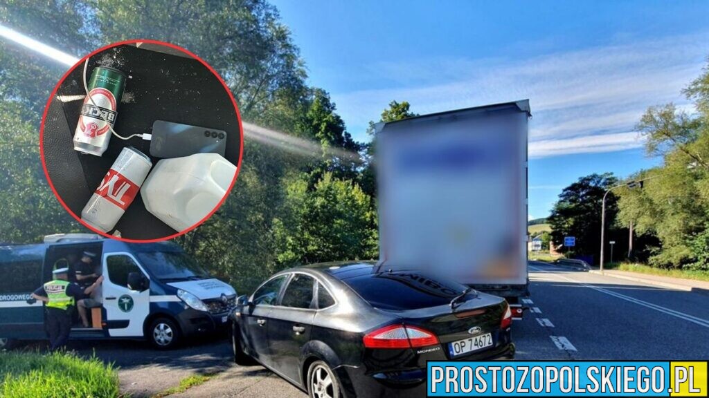 Kierowca ciężarówki zatrzymany na DK41. Ponad 1 mg/l alkoholu i podejrzane prawo jazdy