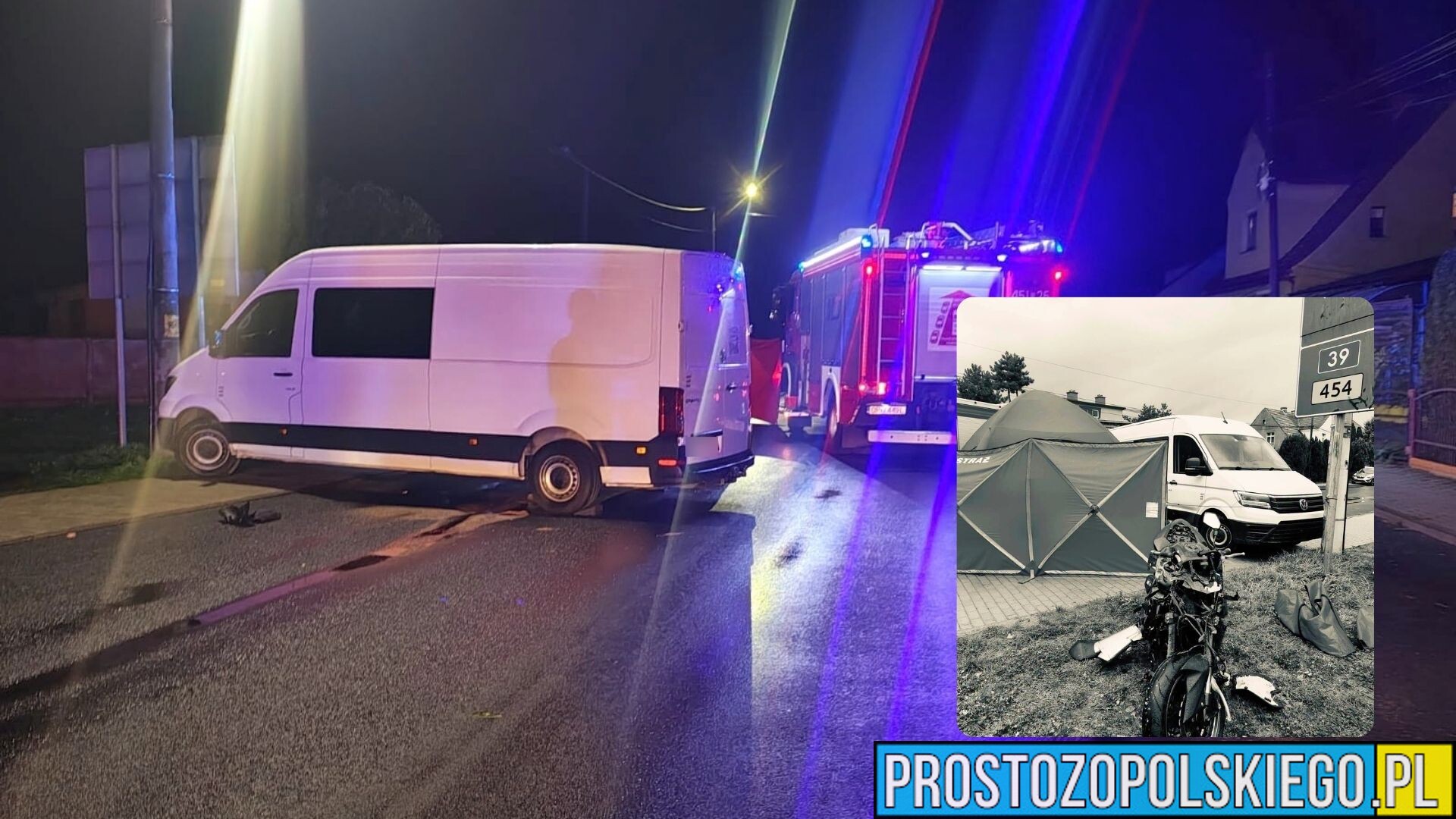Tragiczny wypadek w Namysłowie. Nie żyje 27-letni motocyklista