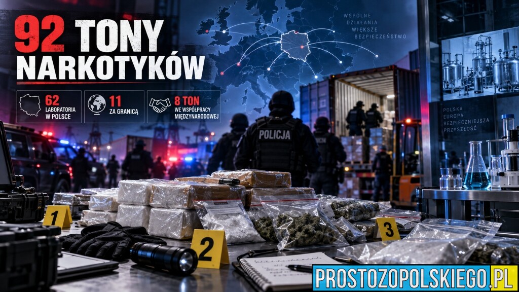 Rekordowe uderzenie w narkobiznes. Policja zabezpieczyła ponad 92 tony narkotyków