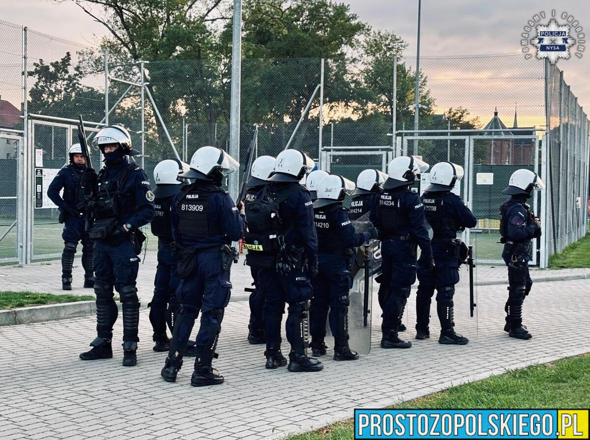 Mecz Polonii Nysa z Zagłębiem Sosnowiec pod policyjnym nadzorem