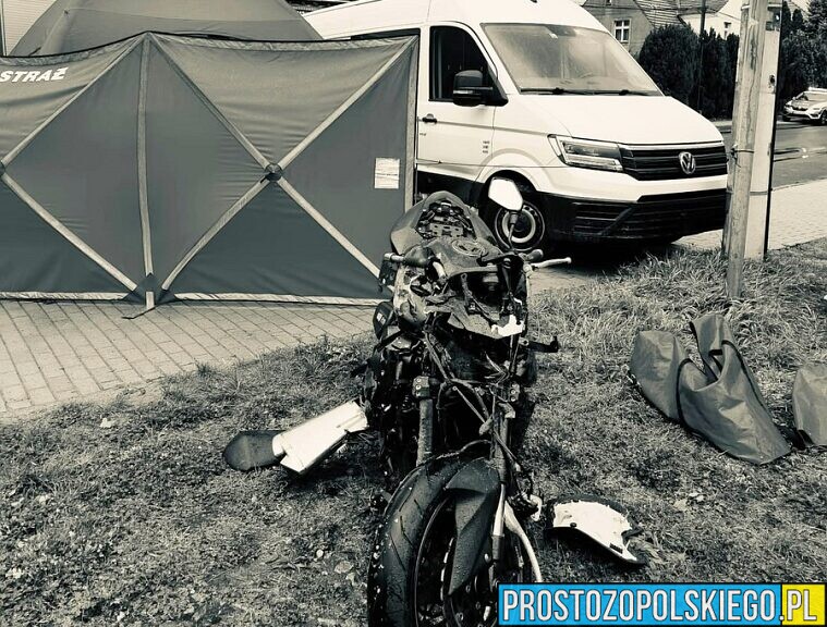 Tragiczny wypadek w Namysłowie. Nie żyje 27-letni motocyklista