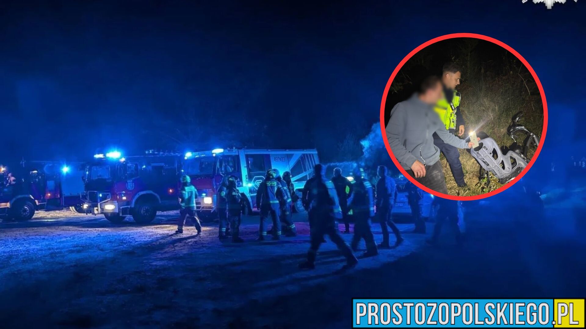 Zgubił się w lesie po wyjściu na grzyby. Odnaleziony mężczyzna miał 2 promile alkoholu