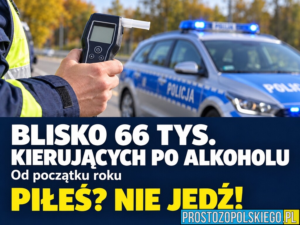 Blisko 66 tysięcy kierujących po alkoholu. Niepokojące dane od początku roku