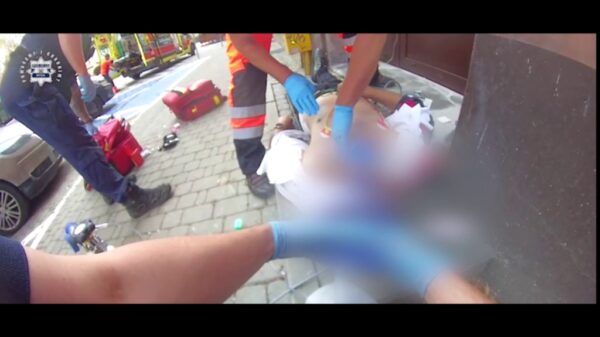 Dramatyczna akcja w Nysie. Świadek i policjanci uratowali życie 63-latka