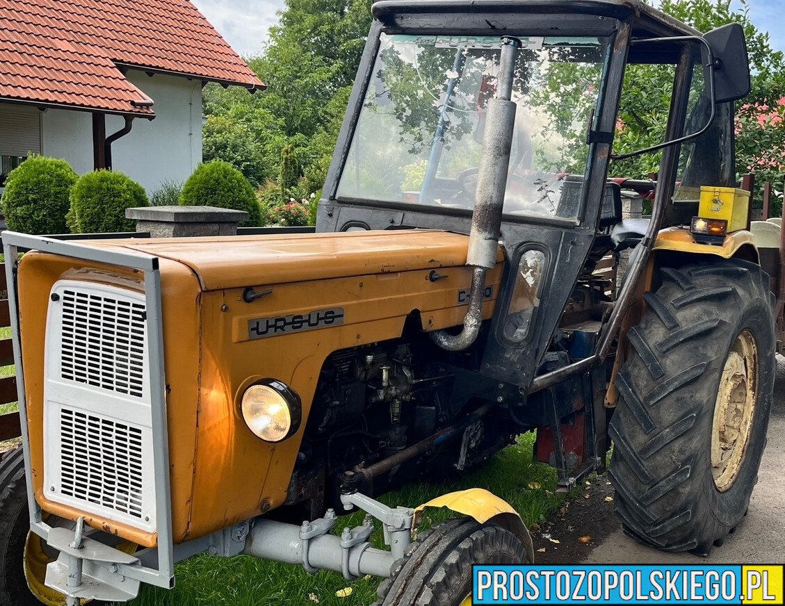 Prawie 2 promile i 4-letnie dziecko w ciągniku. 54-latek stanie przed sądem