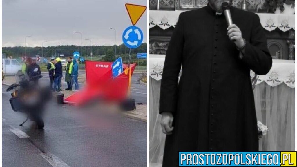 Tragiczny wypadek pod Strzelcami Opolskimi. Nie żyje ks. Wojciech Drab