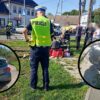 Wypadek motocykla i opla w Luboszycach. Jedna osoba wymagała pomocy medycznej