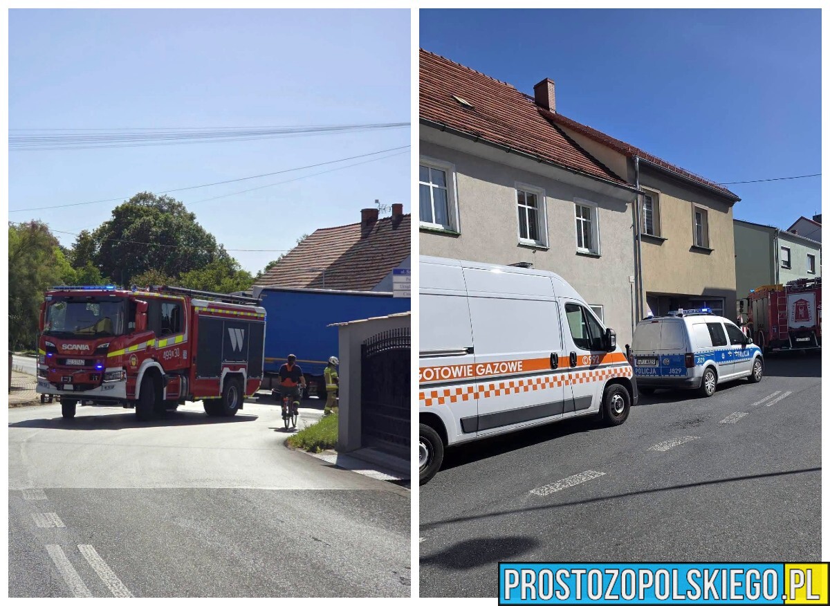Wyciek gazu w Leśnicy. Ewakuowano 9 osób z pobliskich budynków