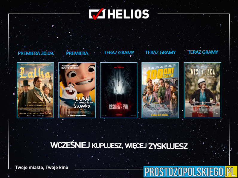 Filmowy początek jesieni w kinach Helios
