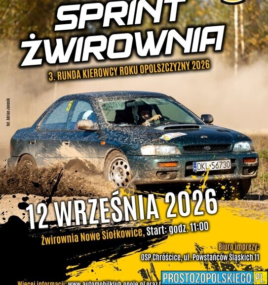 Sprint Żwirownia już 12 września! Automobilklub Opolski zaprasza na kolejną rundę Kierowcy Roku Opolszczyzny