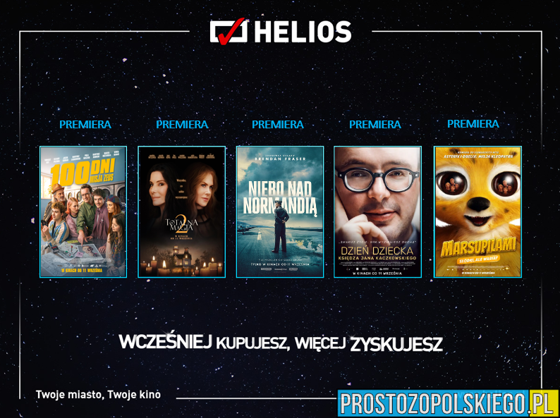 Wrześniowe nowości w kinach Helios