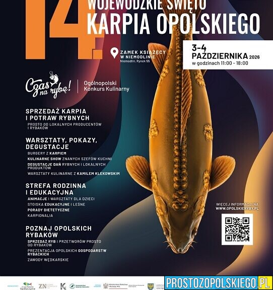 Wojewódzkie Święto Karpia Opolskiego już 2–4 października w Niemodlinie. Prosto z Opolskiego patronem medialnym