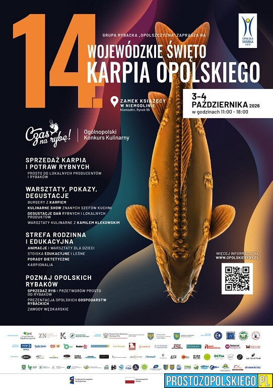 Wojewódzkie Święto Karpia Opolskiego już 2–4 października w Niemodlinie. Prosto z Opolskiego patronem medialnym
