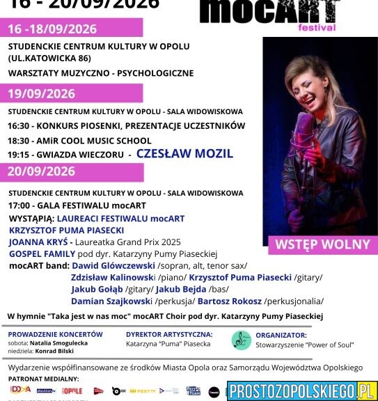 Muzyka, talent i integracja. Przed nami XII Ogólnopolski Festiwal mocART w Opolu