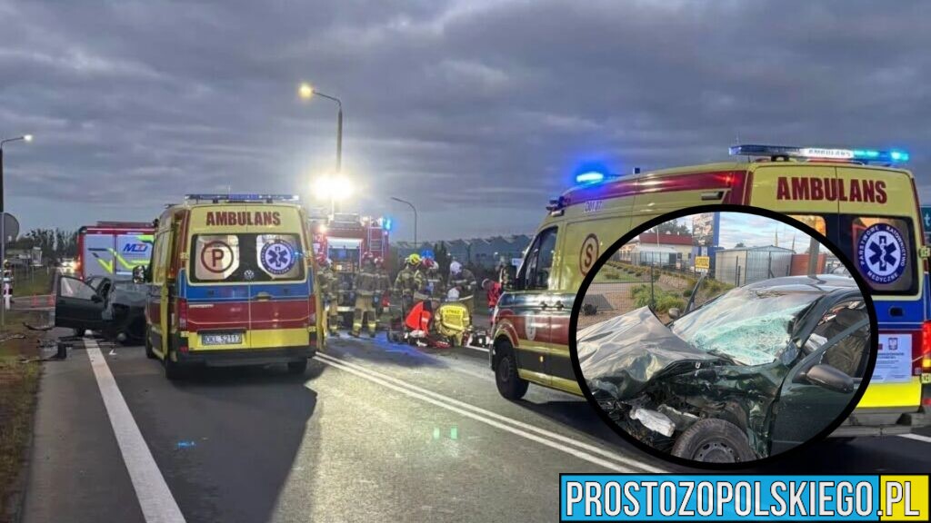 Śmiertelny wypadek na DK42 w Ligocie Dolnej. Nie żyje 57-letni kierowca