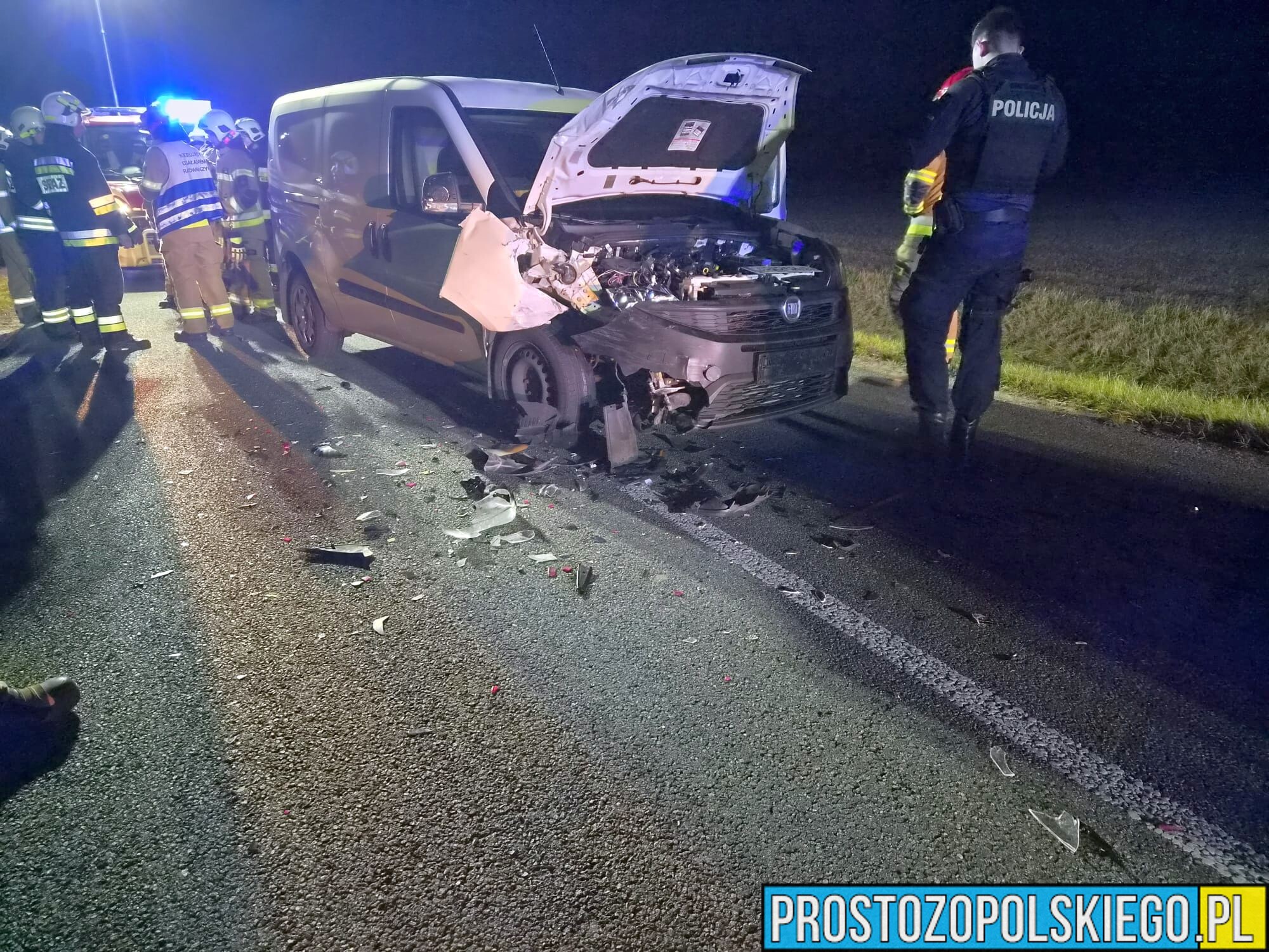 Wypadek między Ligotą Turawską a Kadłubem Turawskim. Jedna osoba została ranna