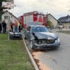 Zderzenie trzech samochodów na ulicy Prószkowskiej w Opolu