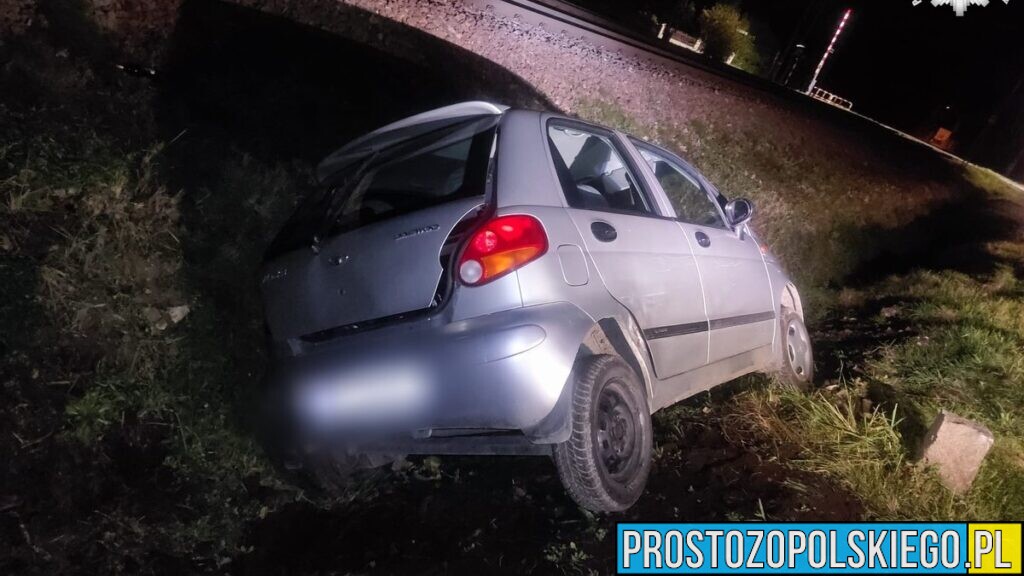 Miał tylko wyjąć wędki z auta. Skończył w rowie i bez prawa jazdy