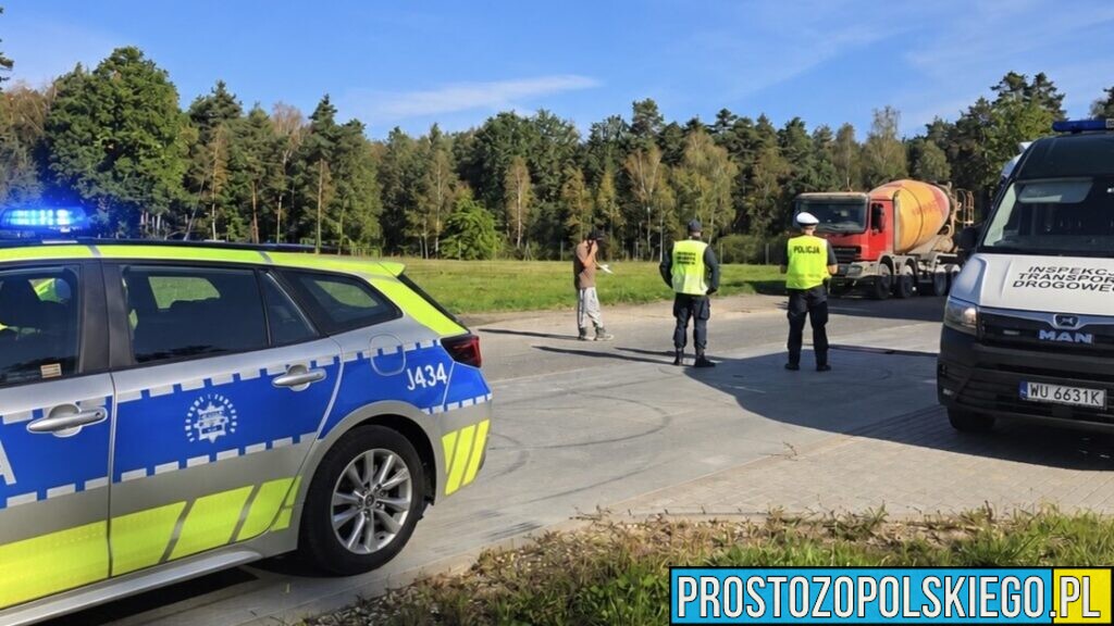 Kierował betoniarką po alkoholu. 30-latek stracił prawo jazdy